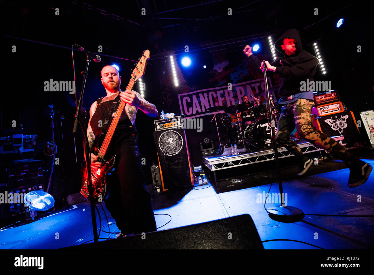 Cambridge, Regno Unito. 7 febbraio 2019. Canadian hardcore punk band suonare dal vivo presso la Cambridge giunzione sulla loro attuale Tour del Regno Unito. Richard Etteridge / Alamy Live News Foto Stock