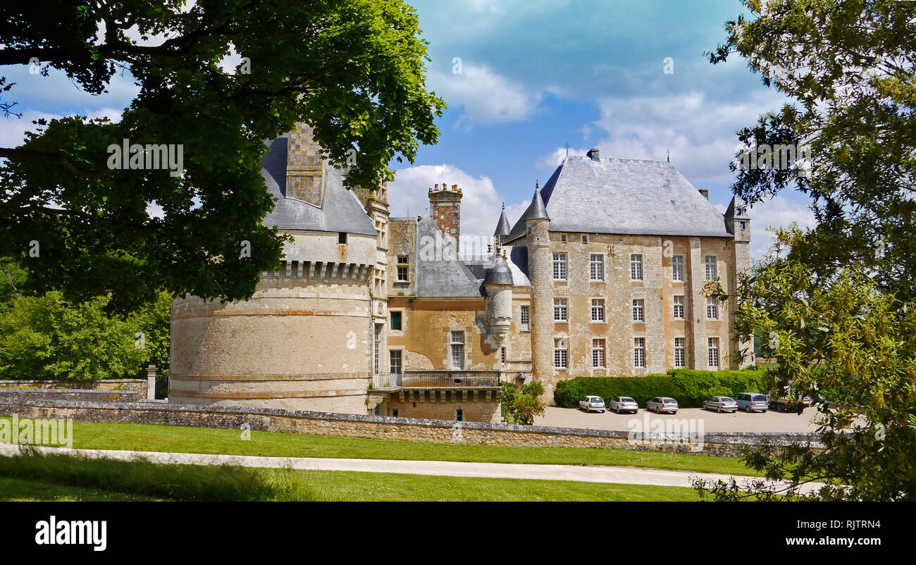 Chateau de Touffou. Bonnes, Francia Foto Stock