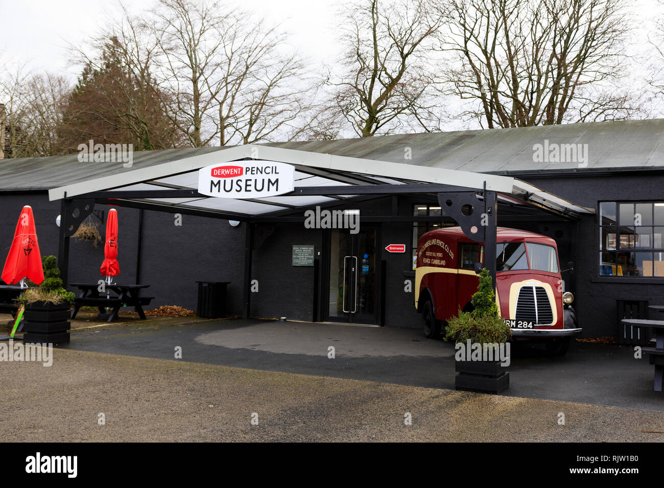 Derwent Cumberland Pencil Museum, Keswick, Lake District, Cumbria, Inghilterra Foto Stock