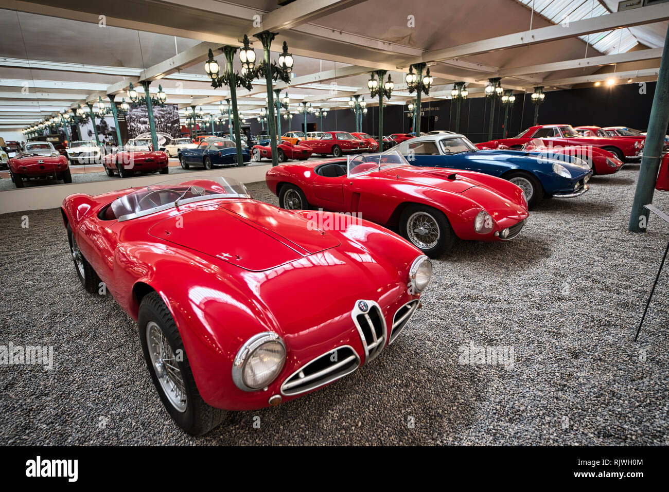 Old-timer vetture Automobile Museum Mulhouse Francia Foto Stock