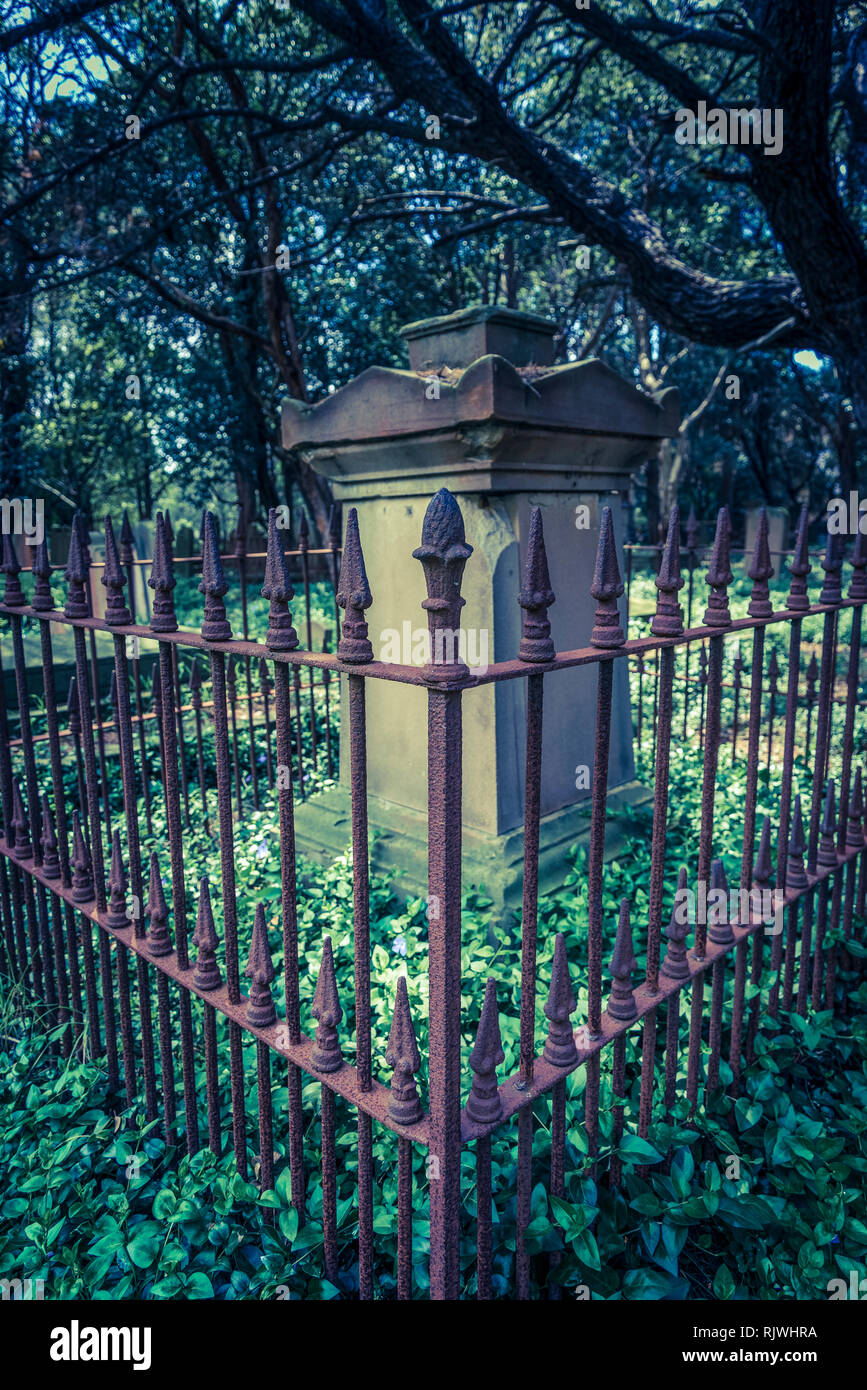 Camperdown cimitero, un cimitero storico situato su Church Street in Newtown sobborgo interno, Sydney, NSW, Australia Foto Stock