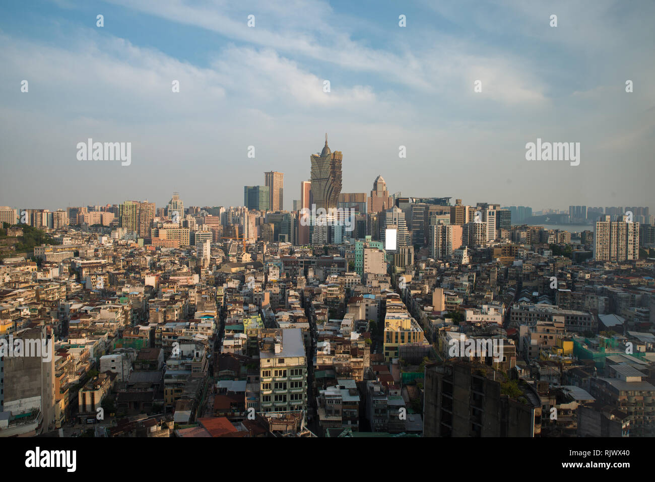 Immagine di Macau (Macao), Cina. Grattacielo hotel e casino edificio presso il centro cittadino di Macau (Macao). Foto Stock