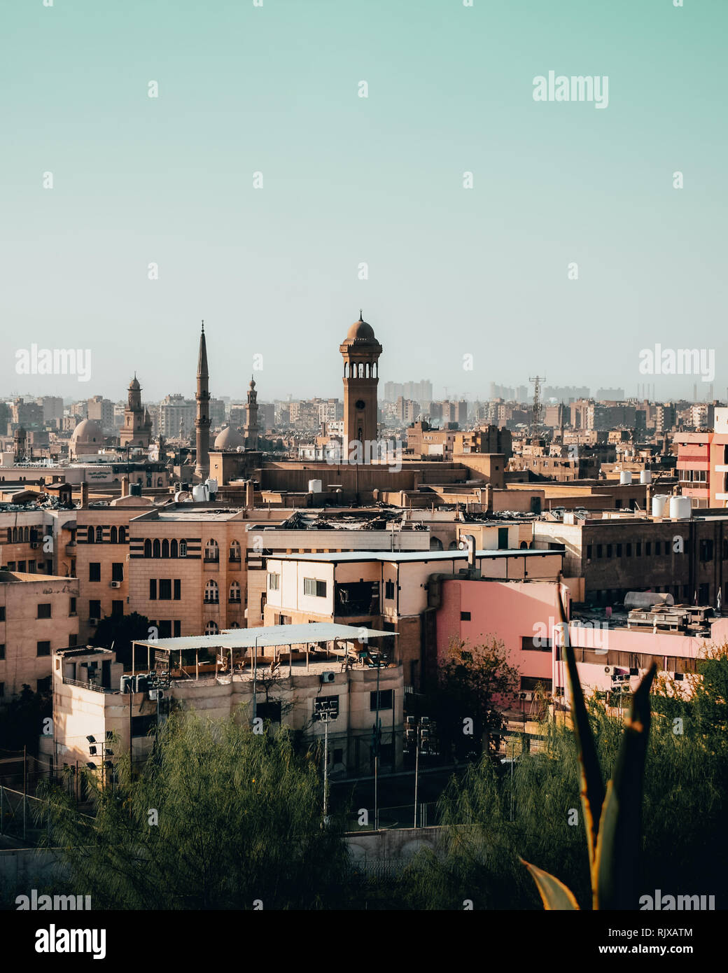 Una vista della città del Cairo Foto Stock