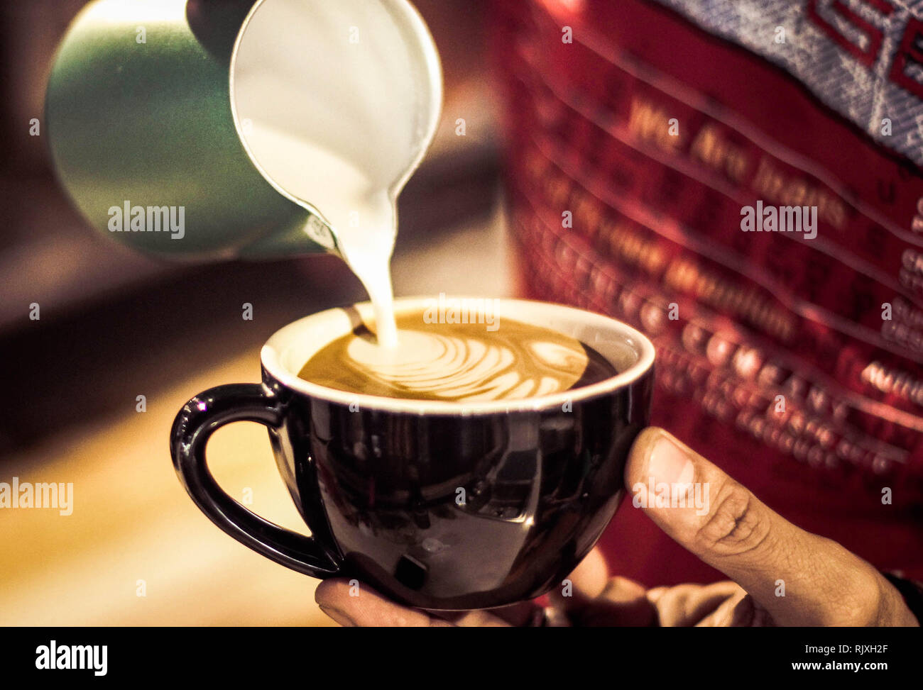 Buona vita e ottime bevande Foto Stock