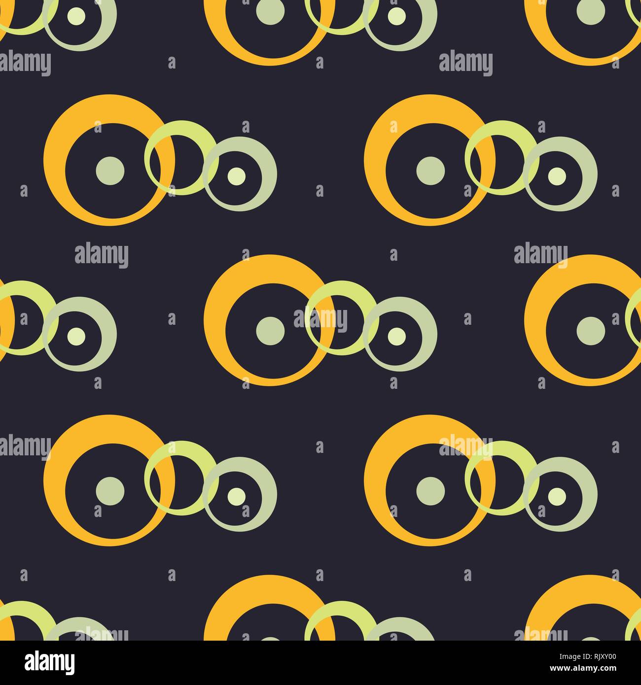 Abstract seamless sfondo nero con catene. Seamless modello scuro. Illustrazione Vettoriale