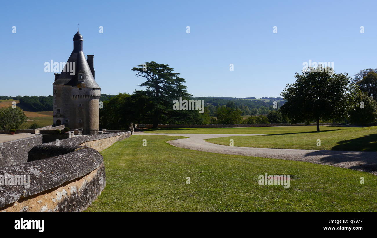 Chateau de Touffou. Bonnes, Francia Foto Stock