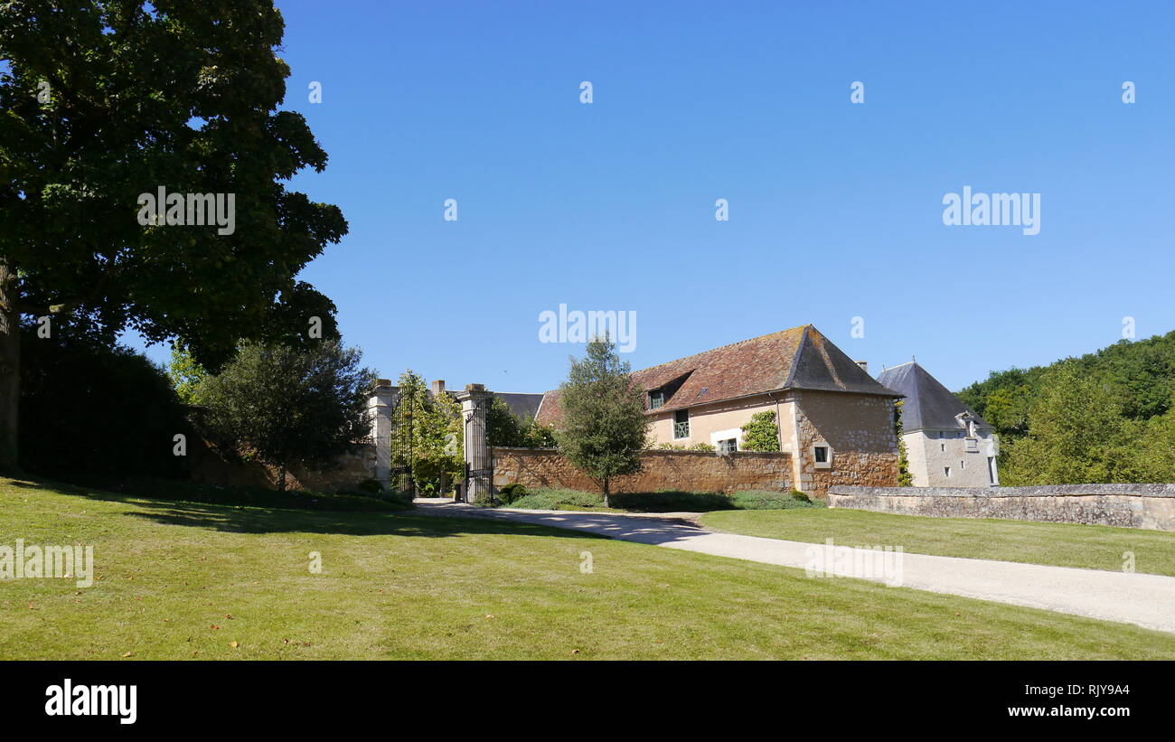 Chateau de Touffou. Bonnes, Francia Foto Stock