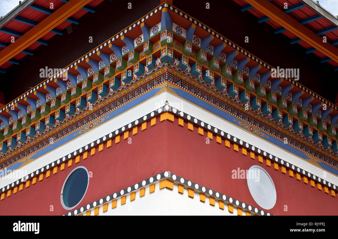 La Boulaye, TEMPEL DER 1000 Budda, gegründet 1987 von Mönchen tibetischen. Lamaistisches Zentrum verbunden mit einer Hochschule für Tibetologie, sch Foto Stock