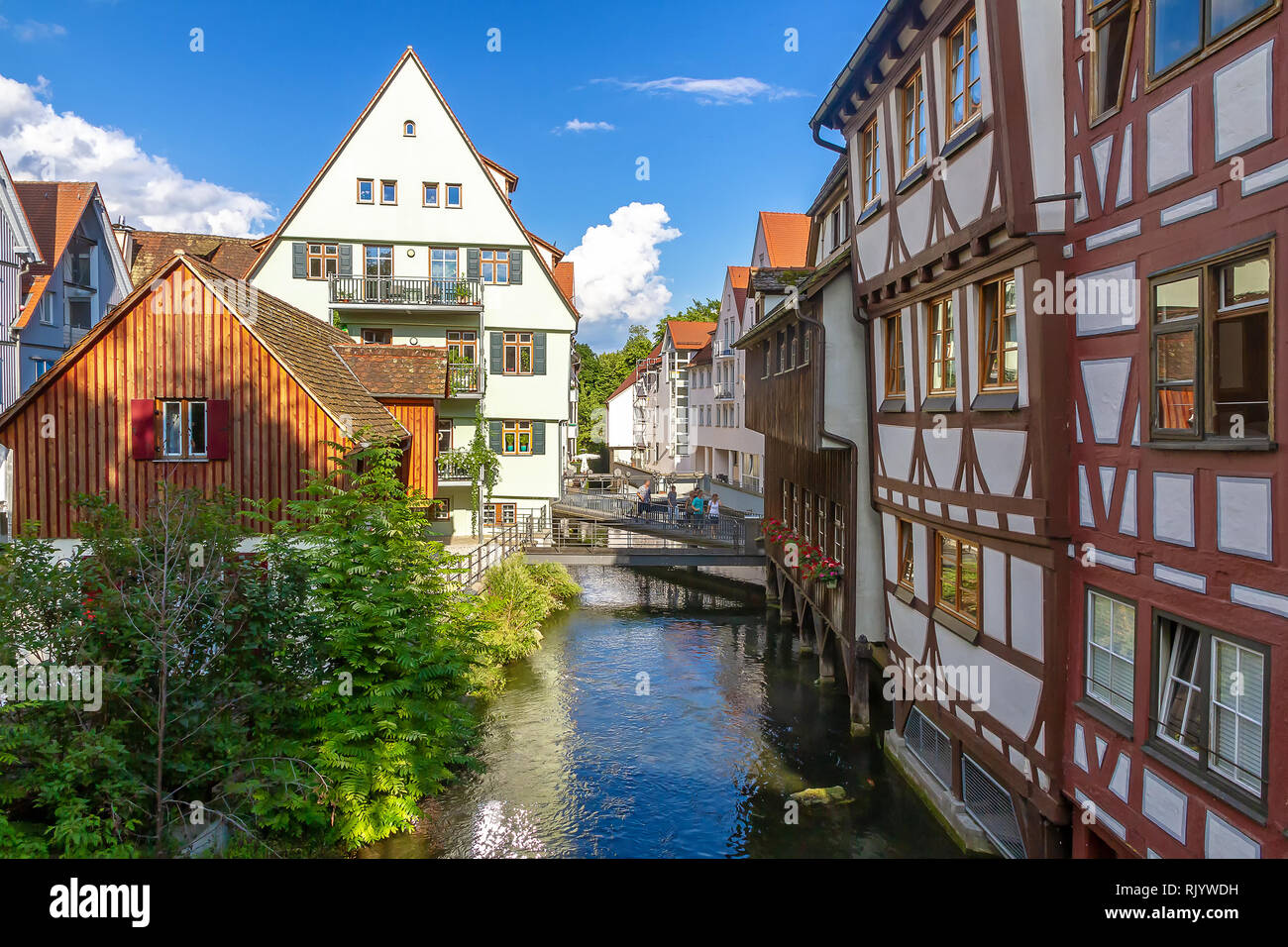 Ulm, Germania, Fischerviertel Foto Stock