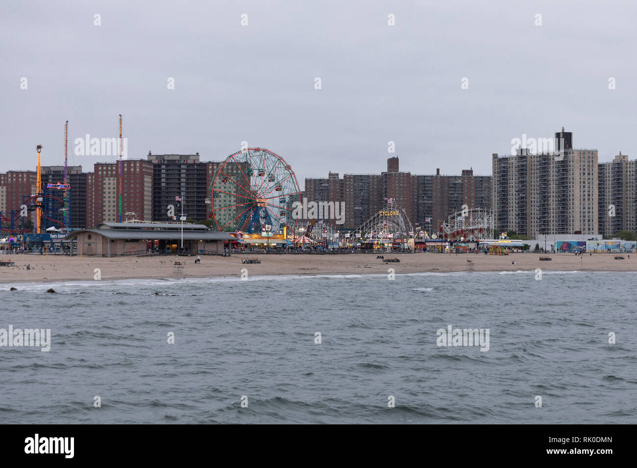 Il luna park di Coney Island. La città di New York, Stati Uniti d'America Foto Stock
