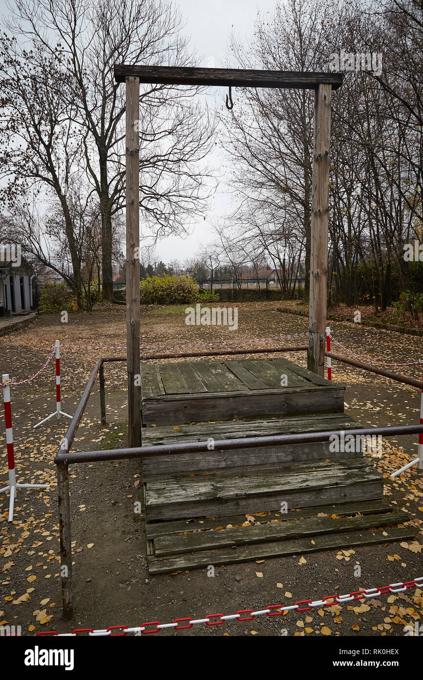 Auschwitz era la più grande della Germania nazista di campi di concentramento e di sterminio centri. Oltre 1,1 milioni di uomini, donne e bambini hanno perso la vita Foto Stock