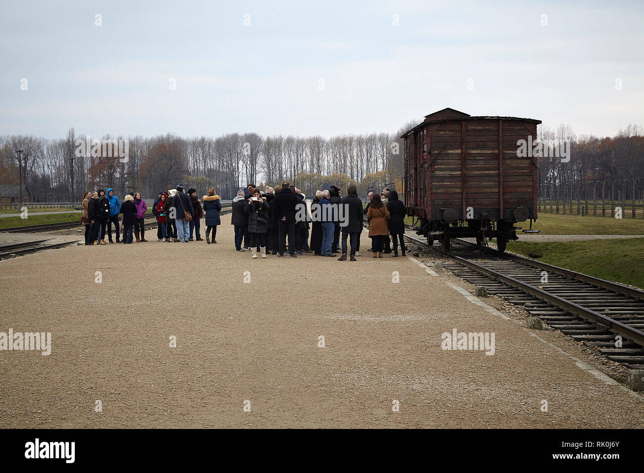 Auschwitz era la più grande della Germania nazista di campi di concentramento e di sterminio centri. Oltre 1,1 milioni di uomini, donne e bambini hanno perso la vita Foto Stock