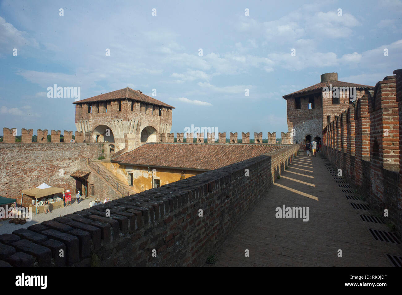 Italia. Lombardia, Soncino - Rocca Sforzesca Foto Stock