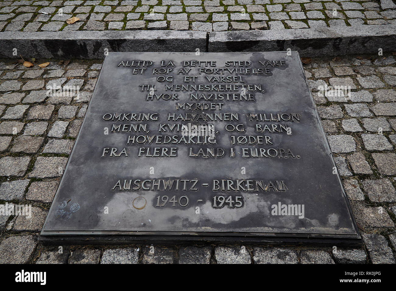 Auschwitz era la più grande della Germania nazista di campi di concentramento e di sterminio centri. Oltre 1,1 milioni di uomini, donne e bambini hanno perso la vita Foto Stock