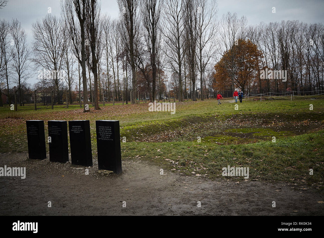 Auschwitz era la più grande della Germania nazista di campi di concentramento e di sterminio centri. Oltre 1,1 milioni di uomini, donne e bambini hanno perso la vita Foto Stock