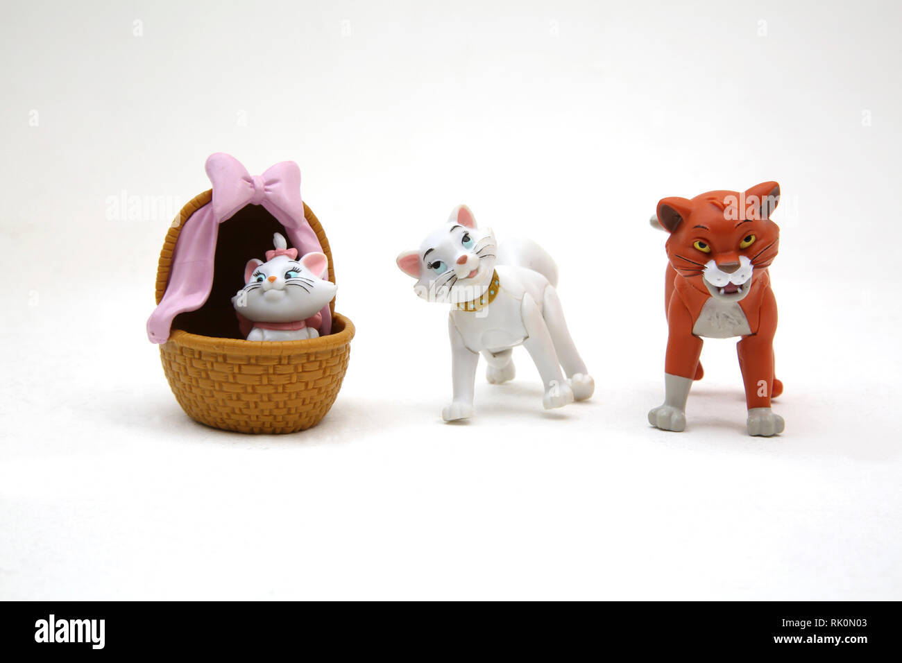 Per collezionisti di personaggi Disney da Aristocats - Duchessa, Marie e Thomas O'Malley Foto Stock