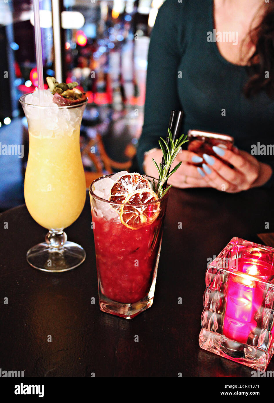 Cocktail alla Boemia, Brighton, Regno Unito Foto Stock