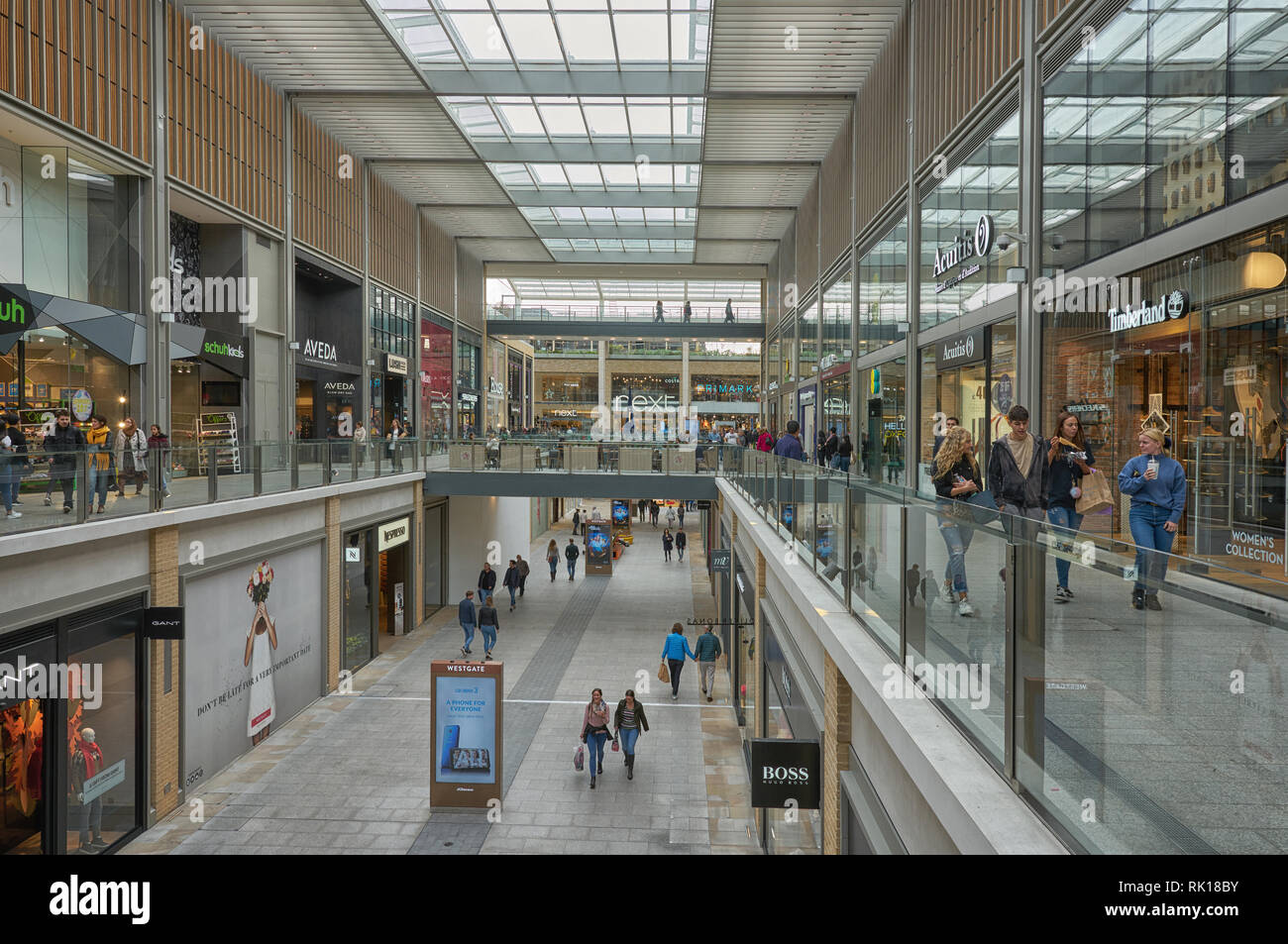 Il centro dello shopping Oxford westgate shopping center Foto Stock
