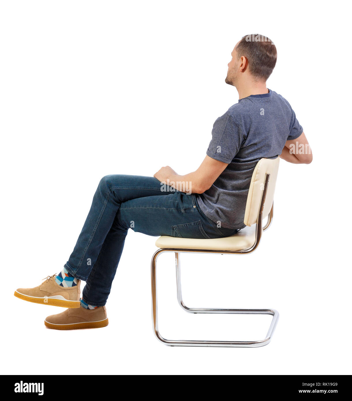Persona seduta in poltrona Immagini senza sfondo e Foto Stock ritagliate -  Alamy