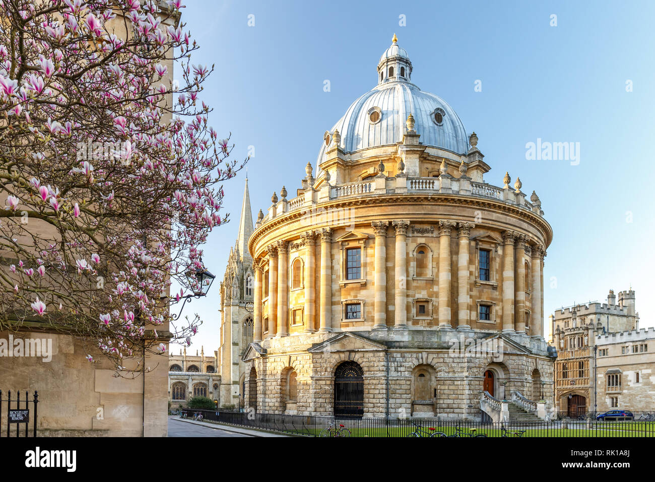 Fotocamera Radcliff in teh giornata soleggiata, Oxford, Inghilterra Foto Stock