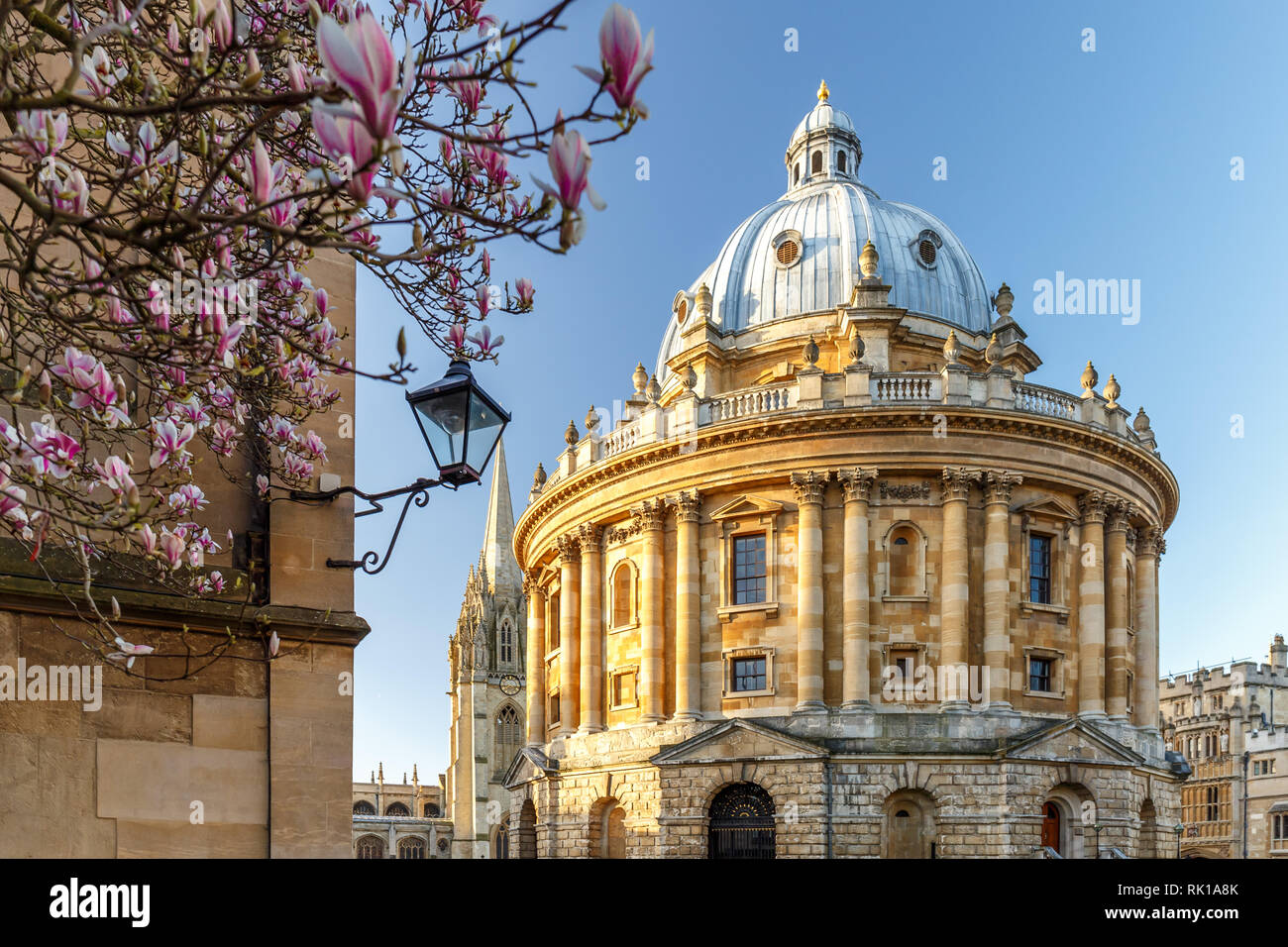 Fotocamera Radcliff in teh giornata soleggiata, Oxford, Inghilterra Foto Stock