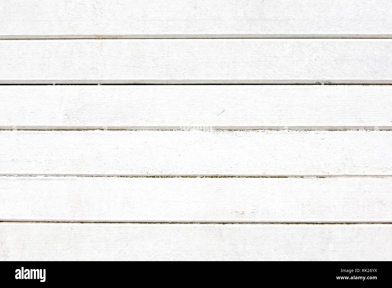 White tavole di legno, uno sfondo o texture Foto Stock