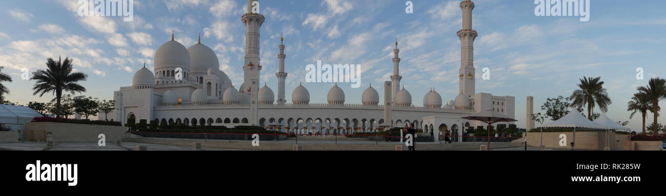 Lo sceicco Zayed Grande Moschea - Abu Dhabi Foto Stock