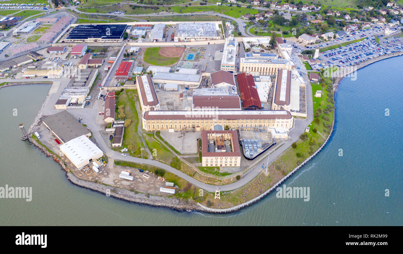 San Quentin prigione di stato, Marin County. In California, Stati Uniti d'America Foto Stock