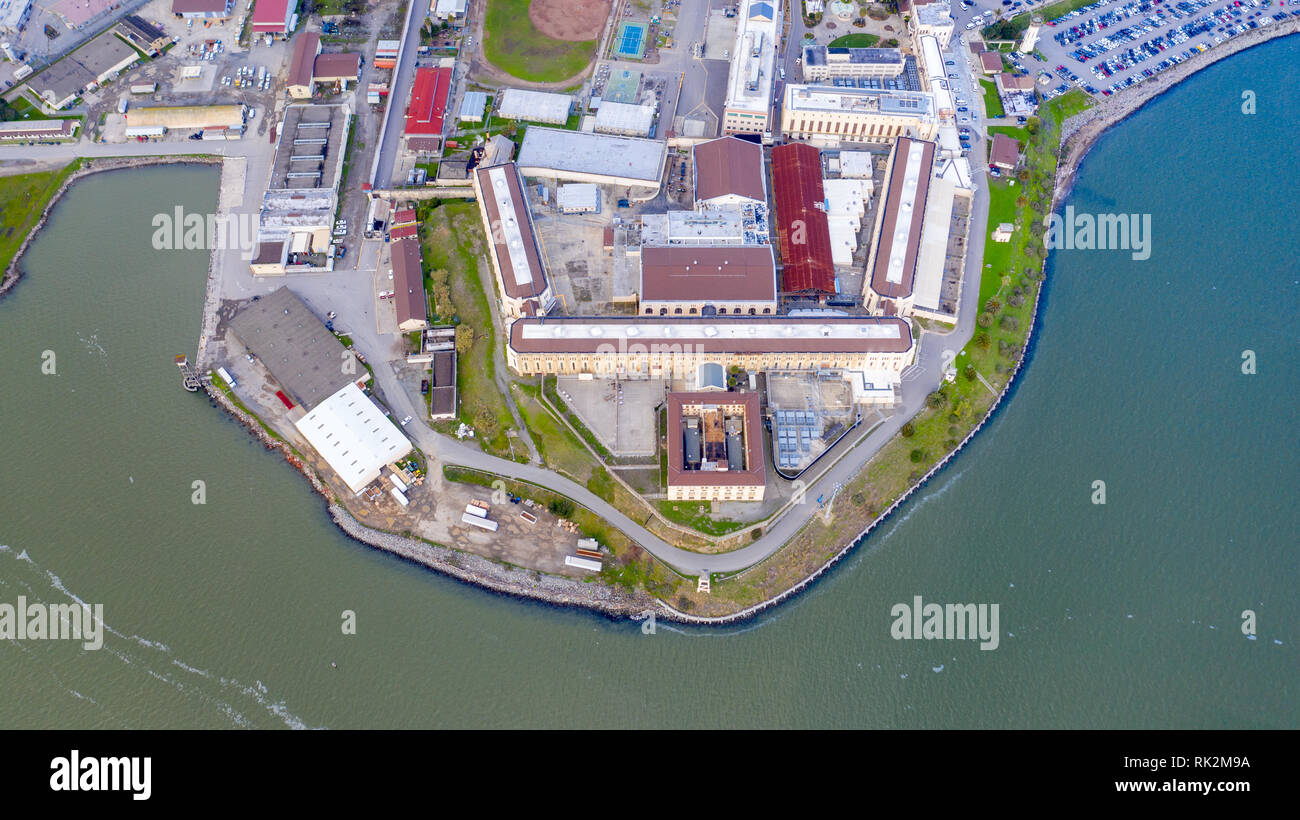 San Quentin prigione di stato, Marin County. In California, Stati Uniti d'America Foto Stock