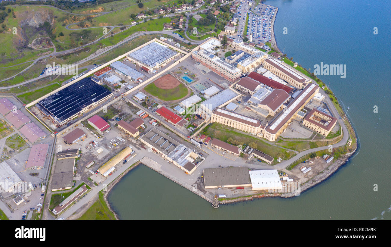 San Quentin prigione di stato, Marin County. In California, Stati Uniti d'America Foto Stock