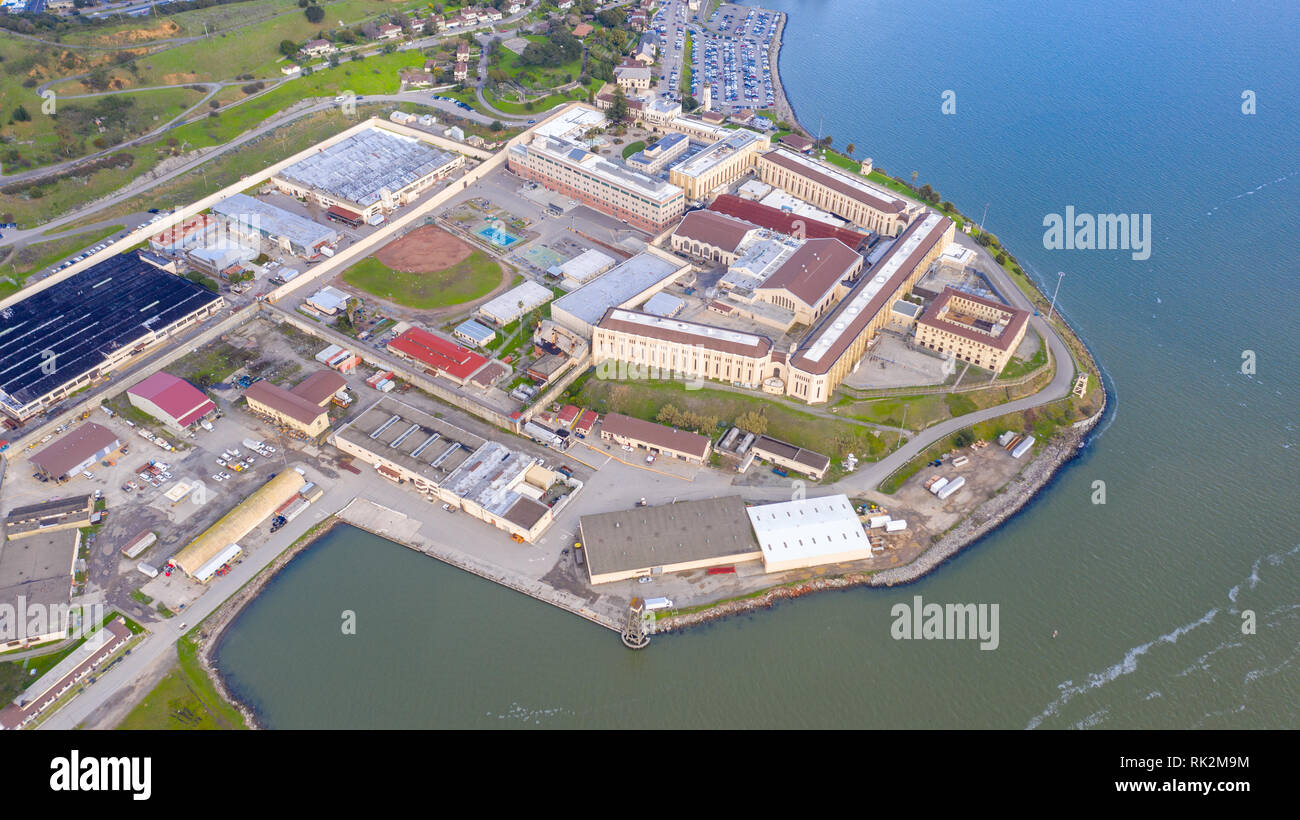 San Quentin prigione di stato, Marin County. In California, Stati Uniti d'America Foto Stock