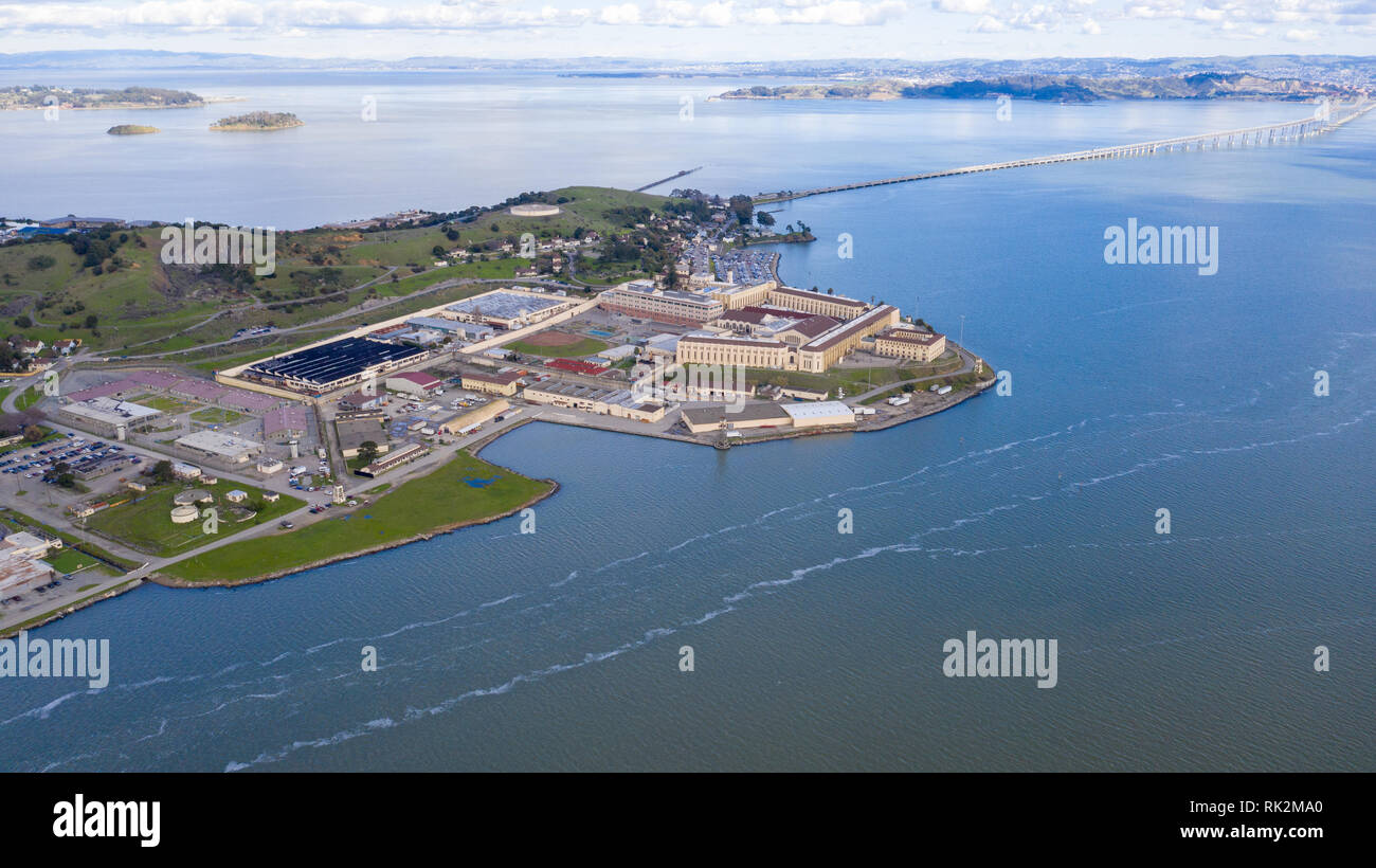 San Quentin prigione di stato, Marin County. In California, Stati Uniti d'America Foto Stock