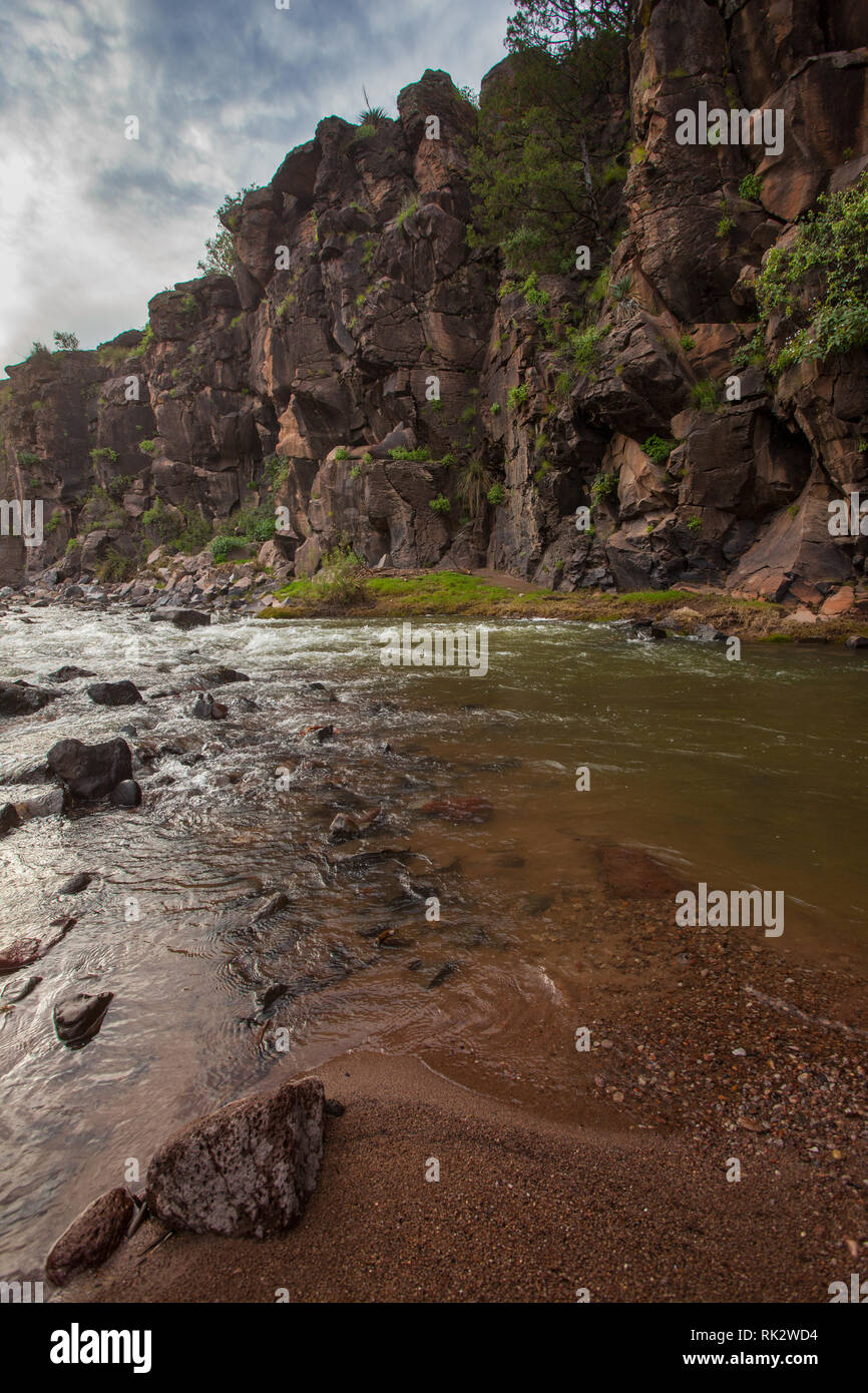 Rio Piedras Verdes, MPO. Casas Grandes, Chihuahua, Messico Foto Stock