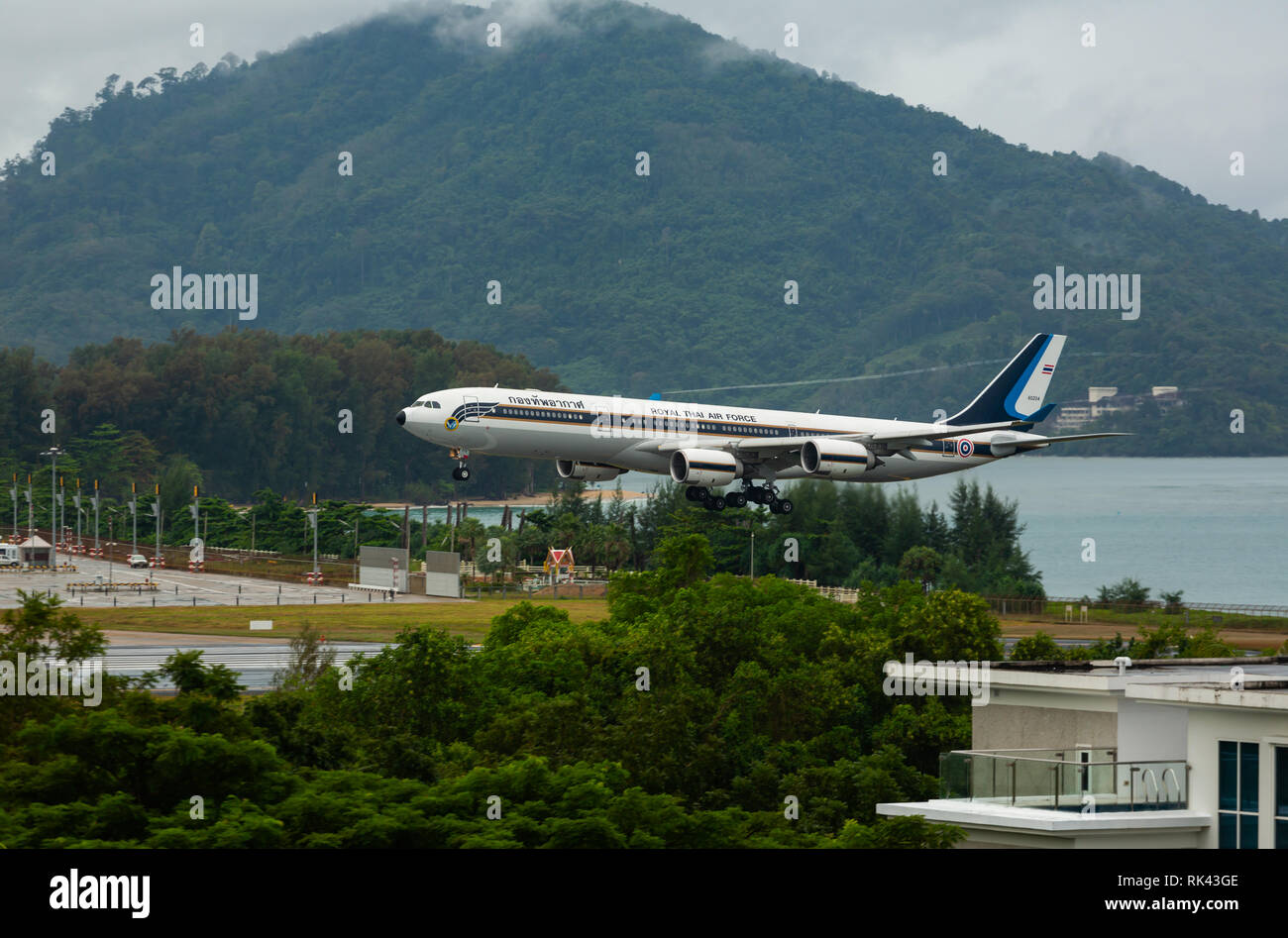 Airbus Royal Thai Air Force atterra Foto Stock