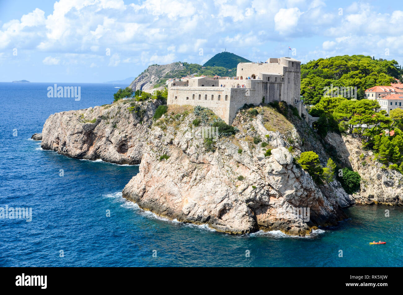 Fort Lovrijenac, Dubrovnik, Croazia Foto Stock