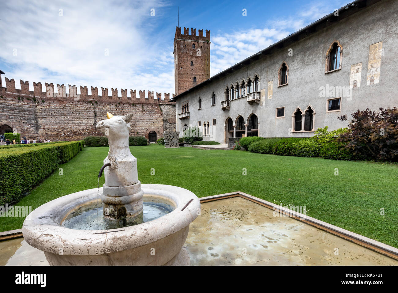 Museo di Castelvecchio nella città di Verona, Italia settentrionale Foto Stock