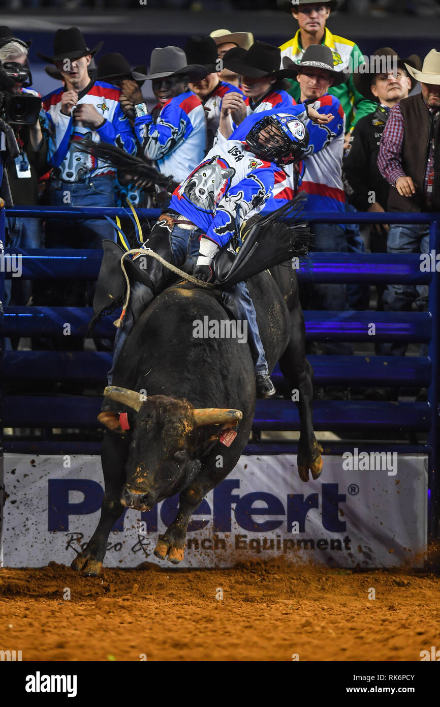 Arlington, TX, Stati Uniti d'America. 15 gennaio, 2016. CODY Gesù da noi passeggiate nel bonus round presso l'AT&T Stadium di Arlington, TX. Credito: Amy Sanderson/ZUMA filo/Alamy Live News Foto Stock