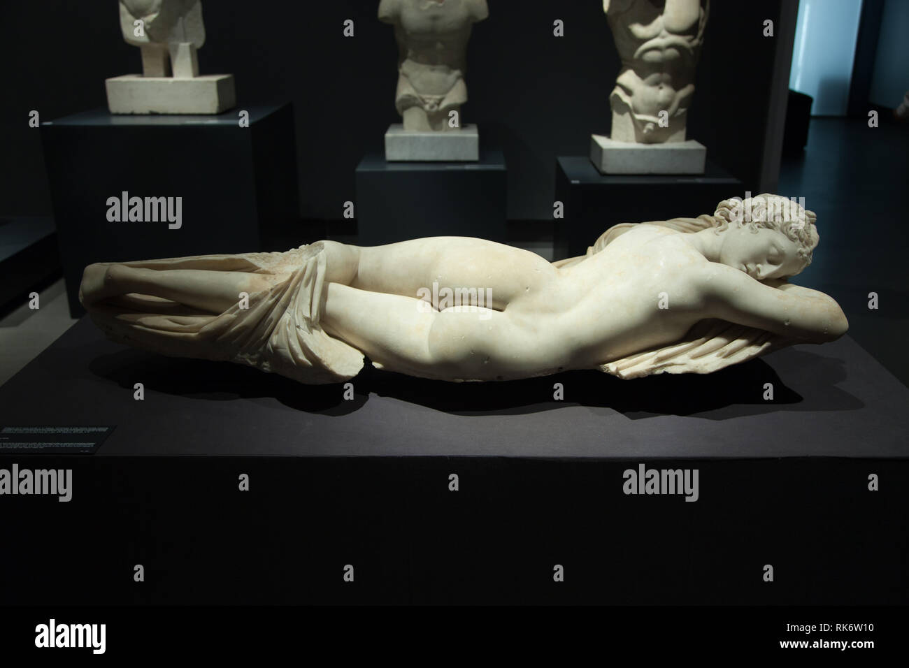 Ermafroditi a pelo dal I secolo a.c. nel Museo Nazionale Romano a Roma Foto Stock