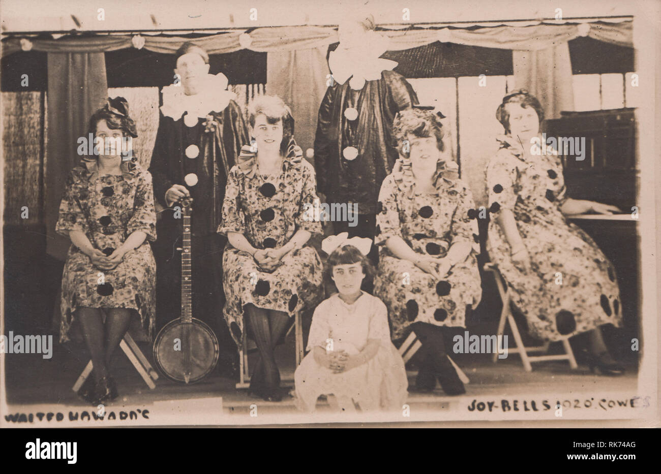 Walter Howard Joy-Bells esecutori teatrale in 1920, Cowes, Isle of Wight, England, Regno Unito Foto Stock