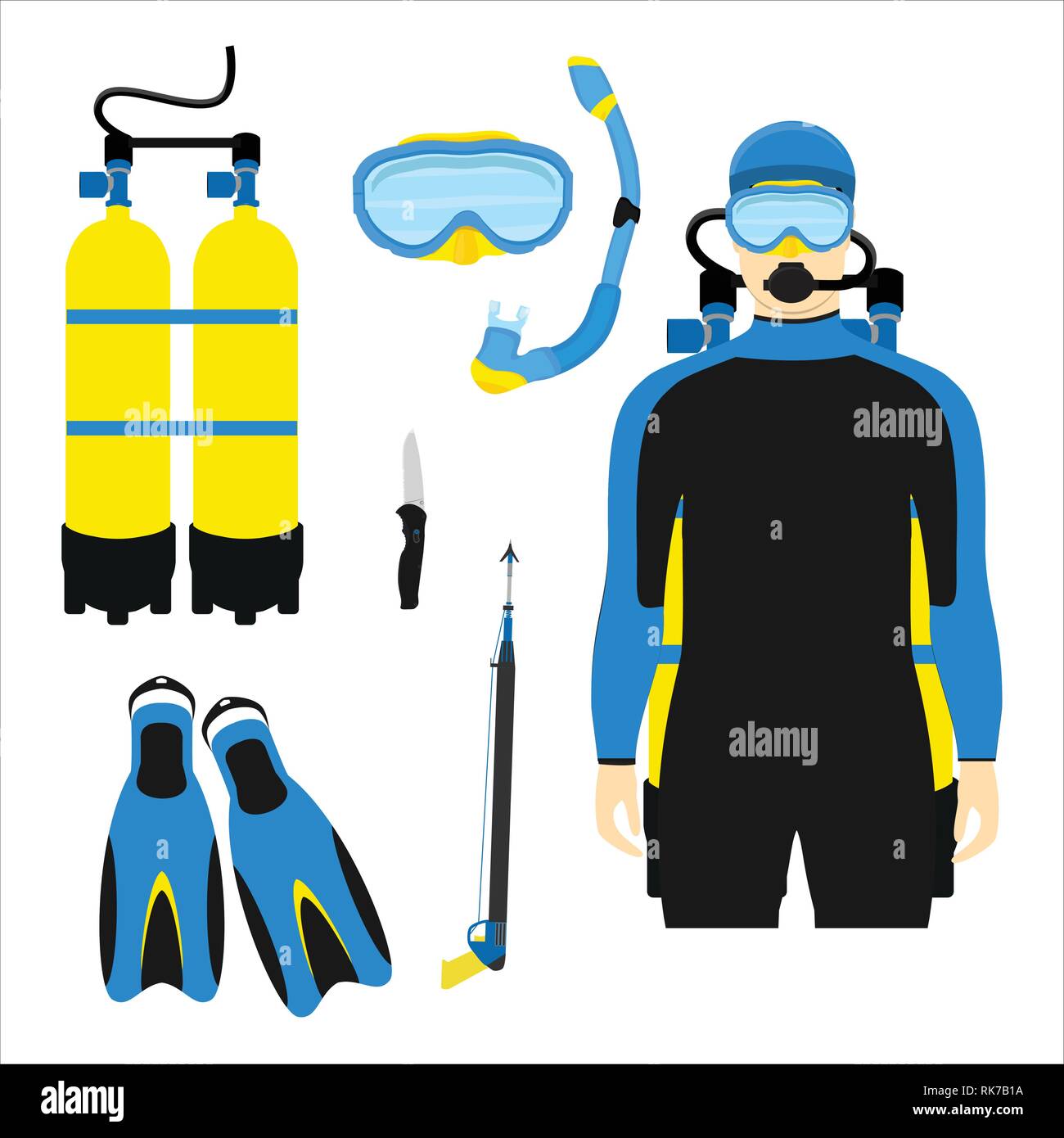 Collana In Silicio Per Subacquea | Scuba Choice | Tiene Il Secondo Stadio | Giallo Fluorescente