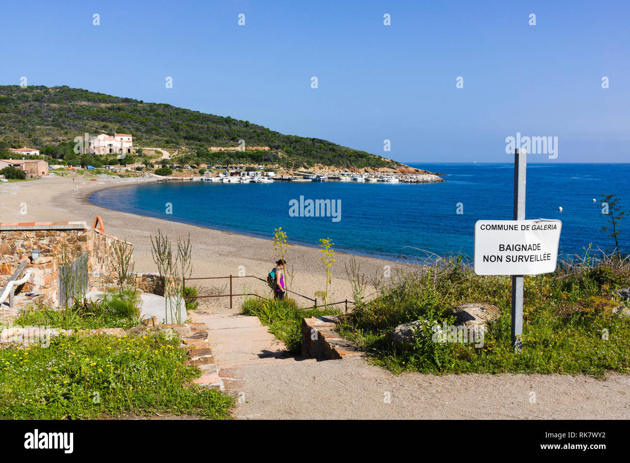 Galéria, Corsica, Francia Foto Stock