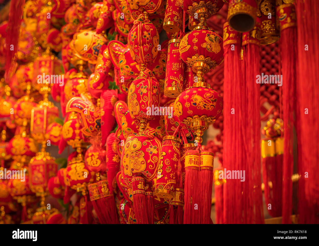 Celebrateing Capodanno cinese a Chinatown Foto Stock