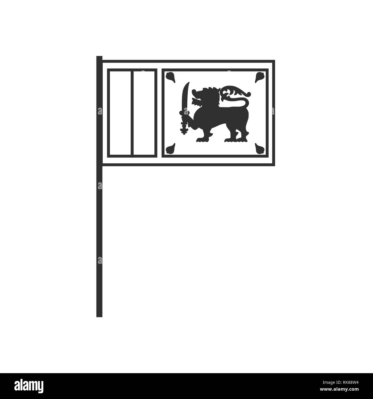 sri lanka bandiera - 5 Sri lankan flag lanka Foto e Immagini Stock in Bianco e Nero - Alamy