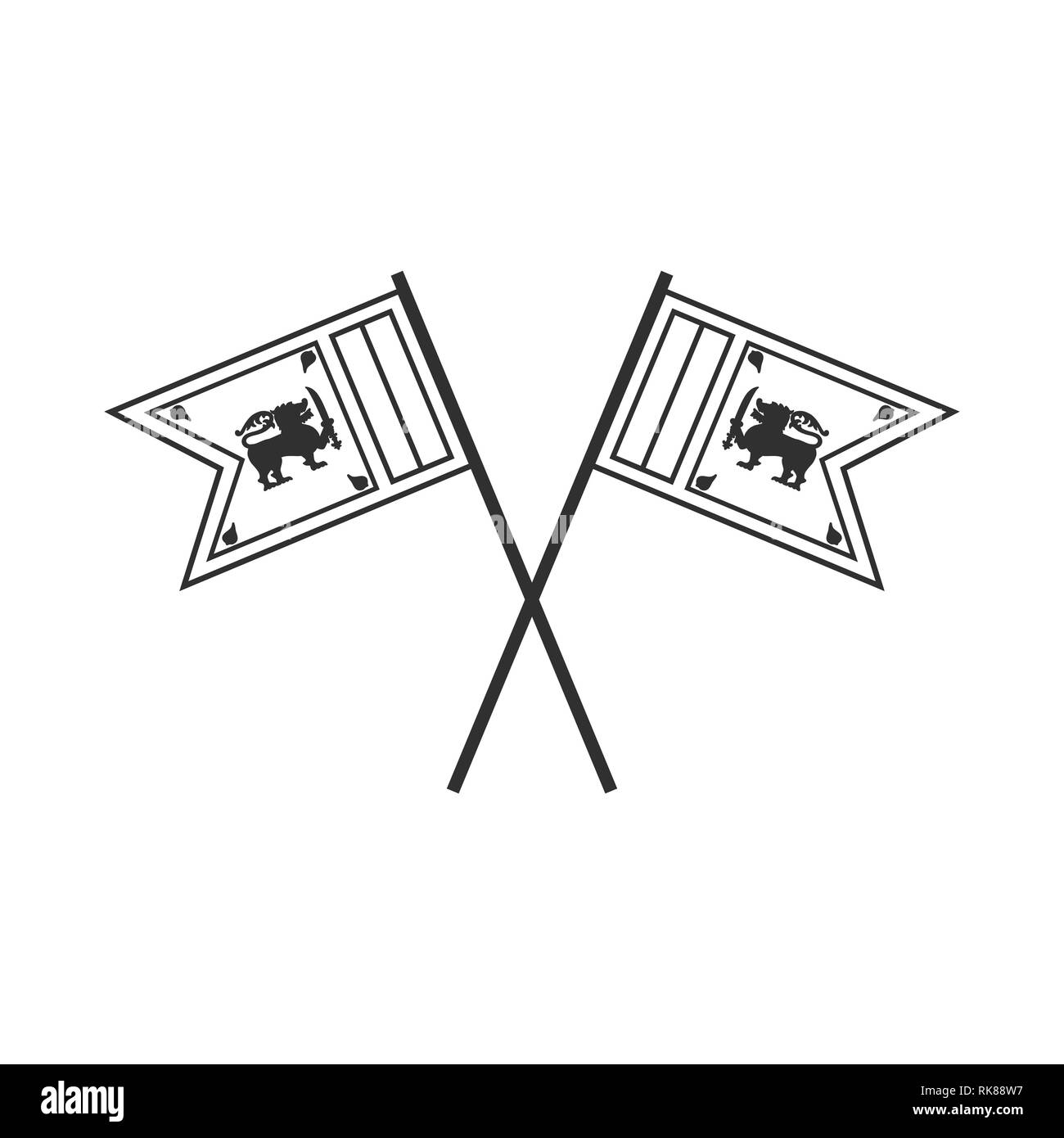 sri lanka bandiera - 1 Sri Lanka icona bandiera in sagoma nera design piatto. Giorno di indipendenza o giornata nazionale il concetto di vacanza Immagine e Vettoriale - Alamy