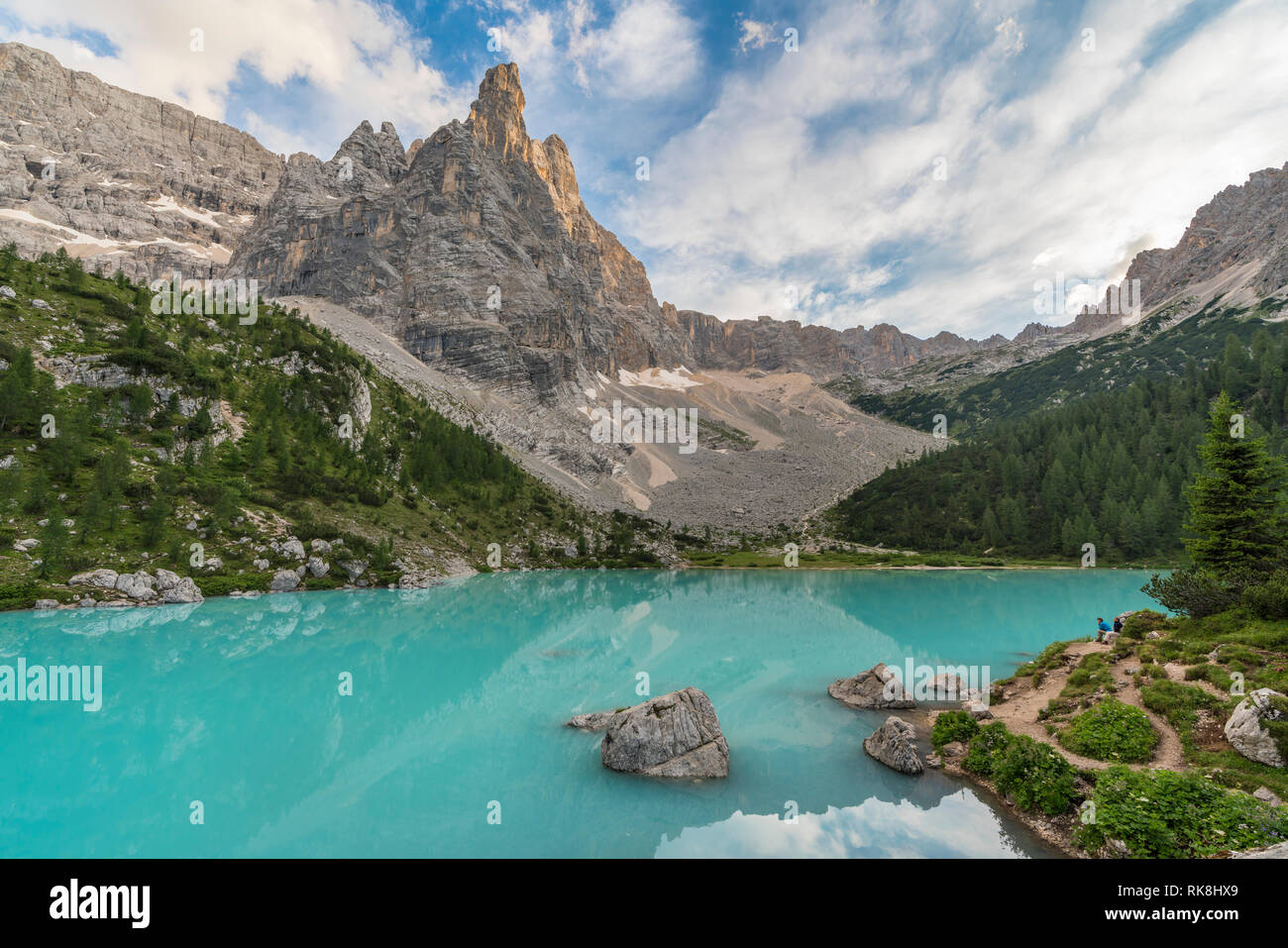 Gruppo Sorapis E Sorapis Lago D Estate Cortina D Ampezzo Provincia Di Belluno Veneto Italia Foto Stock Alamy