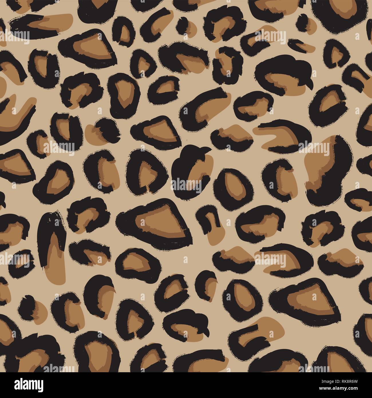 Leopard Seamless Pattern. Illustrazione Vettoriale. Stampa di animale. Illustrazione Vettoriale