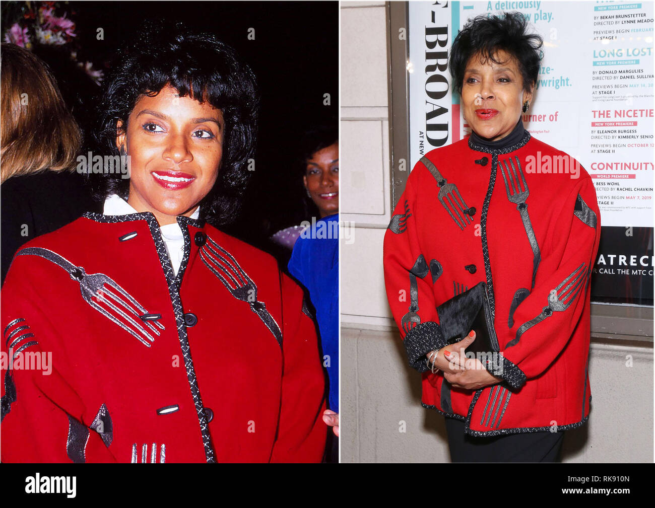 Foto di file: Phylicia Rashad indossava questo cappotto al Coro Boy  apertura notturna e anche lei lo indossava nel 1990 WENN 35845045 Phylicia  Rashad indossa un cappotto rosso mentre fuori e circa