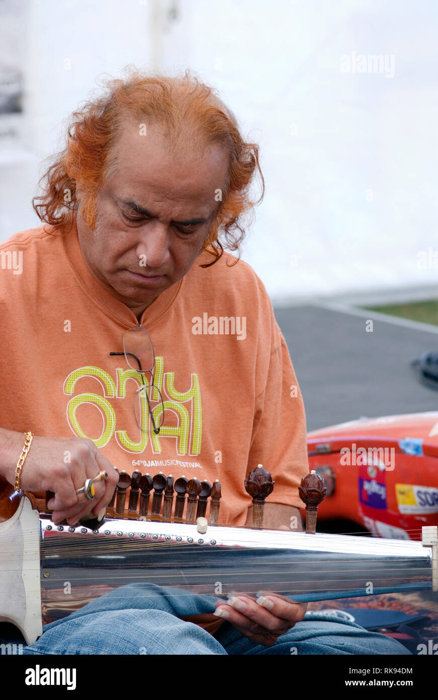 Aashish Khan, Cambridge 2010 Foto Stock