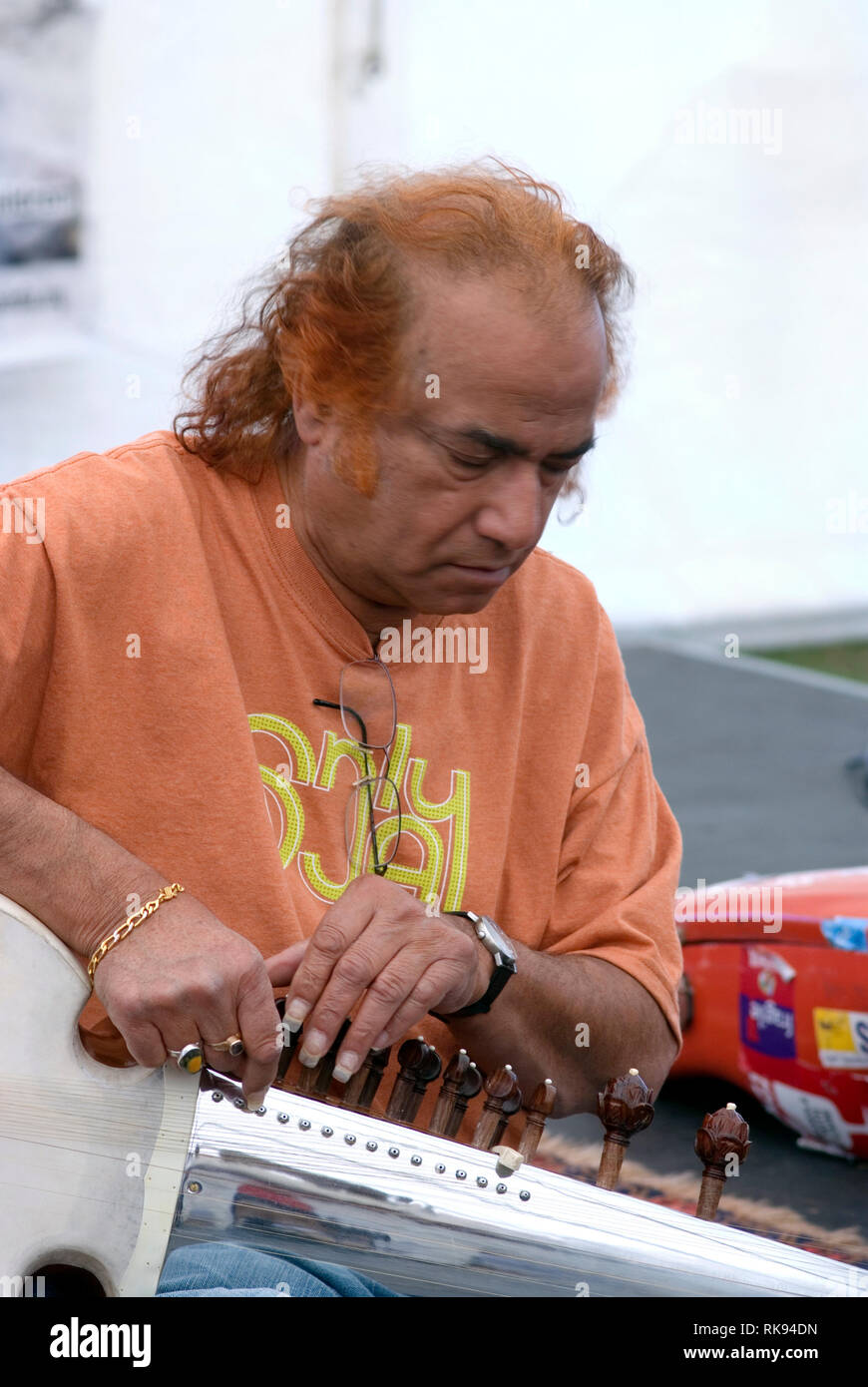 Aashish Khan, Cambridge 2010 Foto Stock