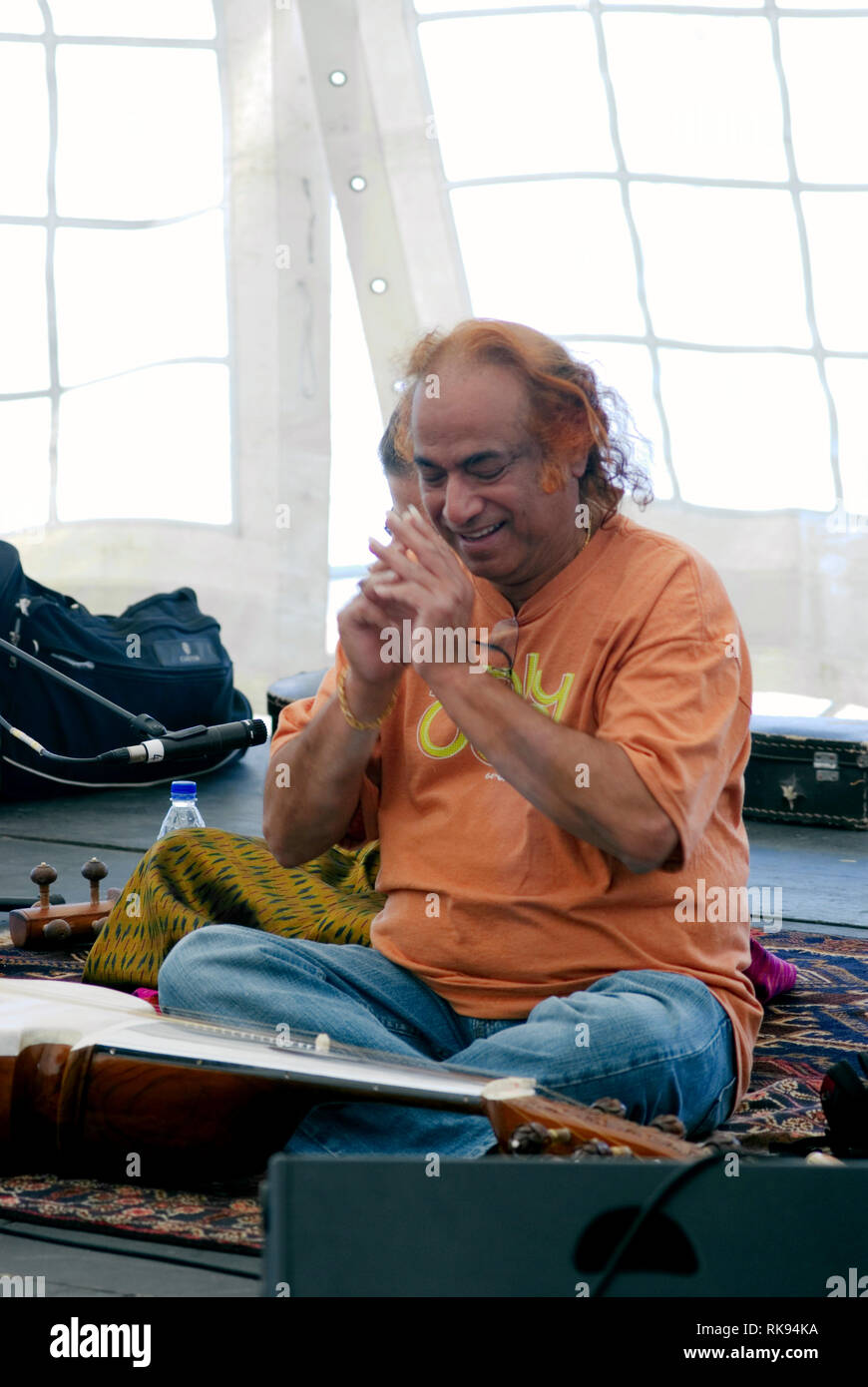 Aashish Khan, Cambridge 2010 Foto Stock
